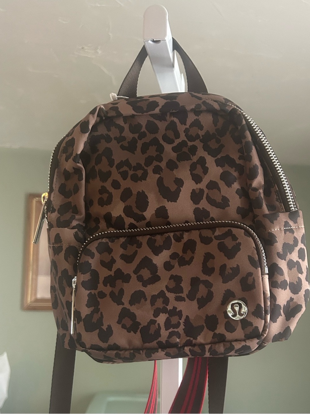 lululemon athletica Brown Leopard Mini Backpack